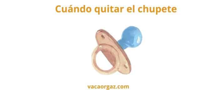 Cuándo debemos quitar el chupete