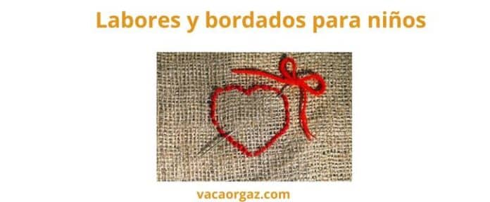 Labores y bordados para niños
