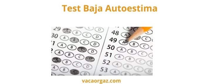 Test autoestima baja