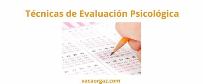Psicólogo Técnicas evaluación psicológica