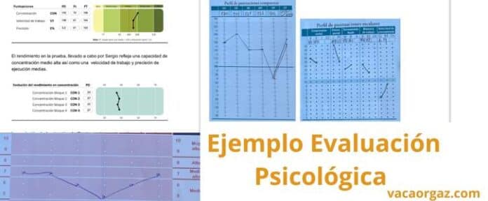 Evaluación psicológica ejemplo