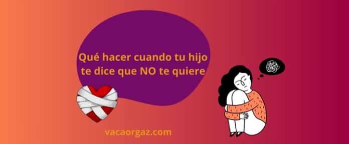 Qué hacer cuando tu hijo te dice que no te quiere
