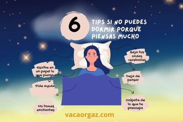 No puedo dormir porque pienso mucho