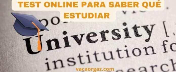 Test online para saber qué estudiar